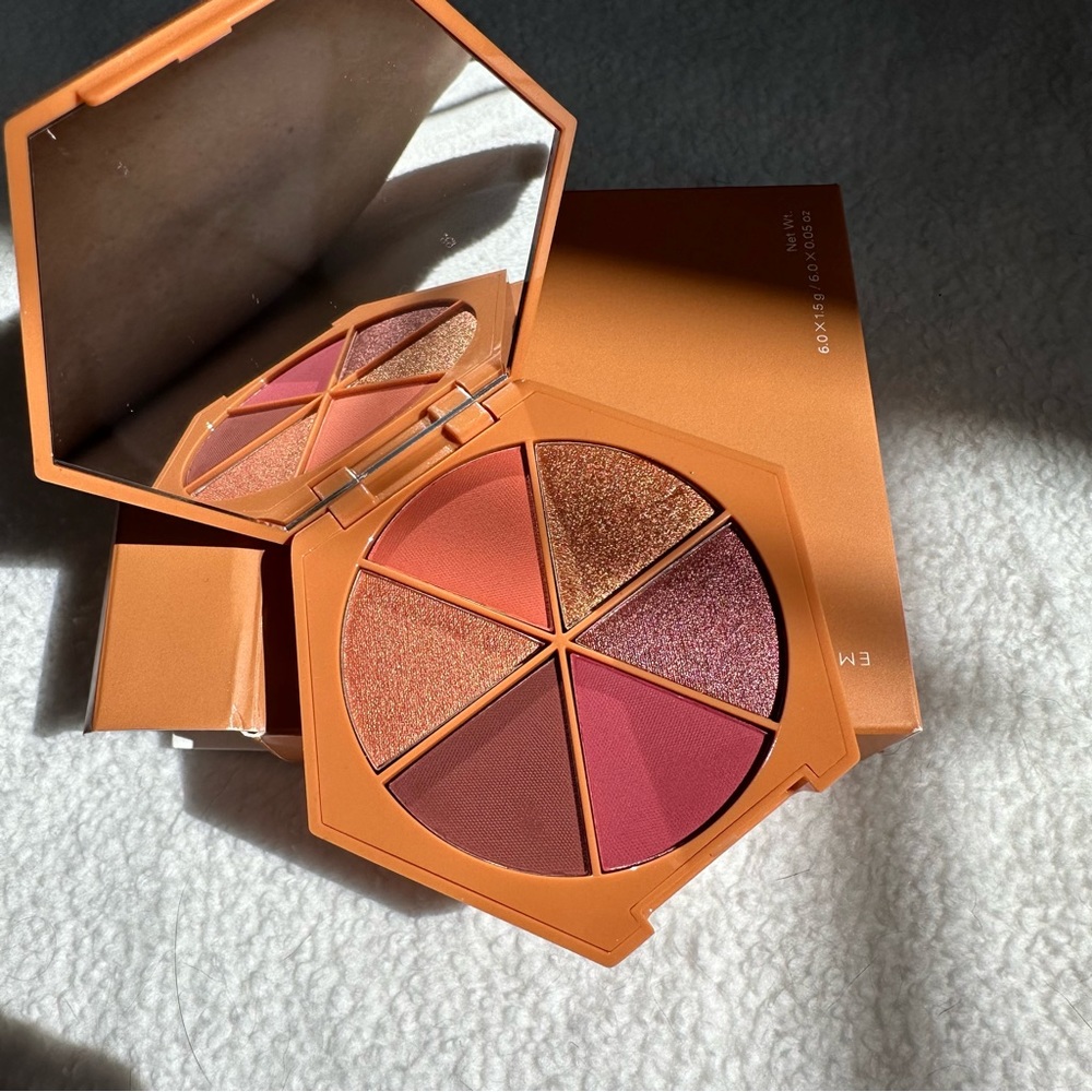 EM Cosmetics Divine Skies Eyeshadow Palette in Color Faded Clementine, NWT